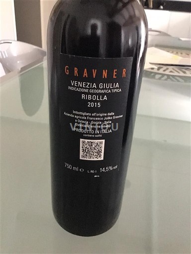 Friuli Venezia Giulia Venezia Giulia Gravner Ribolla 2015