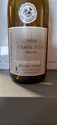 Burgundi Chablis Premier Cru Bruno Verret Beauroy 2023