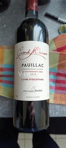 Bordeaux Pauillac Grand Cru Maison Johanès Boubée Grand Moments 2020
