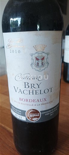 Bordeaux Château Bry Vachelot 2010