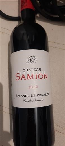 Bordeaux Lalande-de-pomerol Château Samion 2020