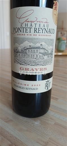 Bordeaux Graves Château Pontet Reynaud 2022