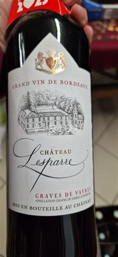 Bordeaux Graves-de-vayres Château Lesparre 2022