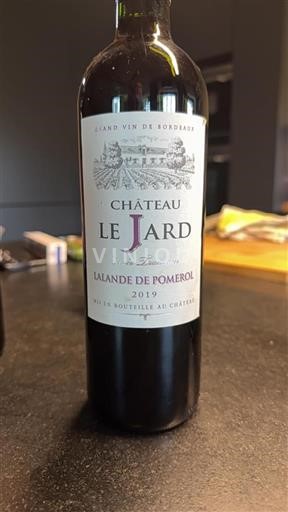 Vin Rouge sec Tradition Le Jard 2019 France Bordeaux Lalande-de-pomerol AOC