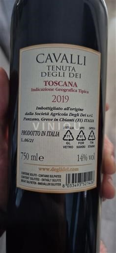 Tuscany Not Specified Tenuta Degli Dei 2019