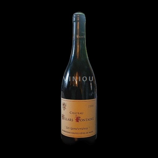Bourgondië Hautes Côtes de Nuits Château Villars Fontaine Les genevrieres 1999