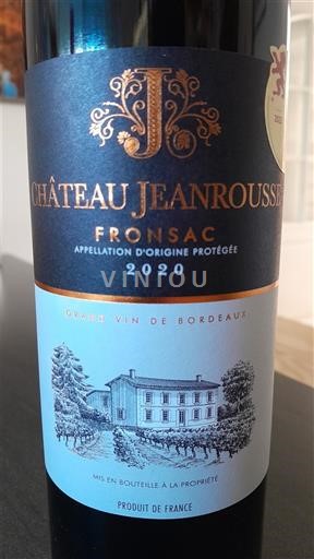 Bordeaux Fronsac Château Jeanrousse 2020