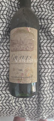 Bordeaux Graves Propriétaire 1986