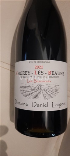 Burgundy Chorey-lès-Beaune Domaine Daniel Largeot Les Beaumonts 2021
