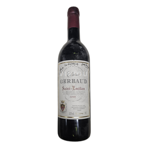 Bordeaux Saint-Émilion Château Gerbaud 2006