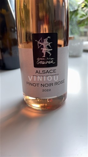 Alsasko Rulandské modré Domaine Philippe Greiner Pinot Noir Rosé 2022