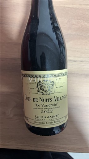 Burgundsko Côte de nuits villages Domaine Louis Jadot Le Vaucrain 2022