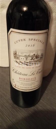 Bordeaux Château Fer Spéciale 2016