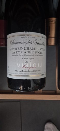 Borgogna Gevrey-Chambertin Premier Cru Domaine Des Varoilles La Romanée 1er Cru 2016