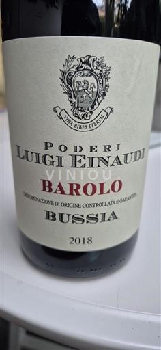 Piemonte Barolo Poderi Luigi Einaudi Bussia 2018