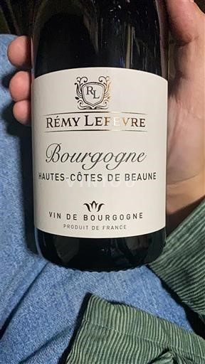 Vin Rouge sec Rémy Lefevre Non millésimé France Bourgogne Hautes Côtes de beaune AOC