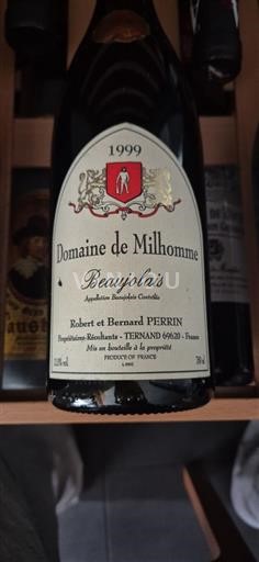 Beaujolais Domaine Milhomme 1999