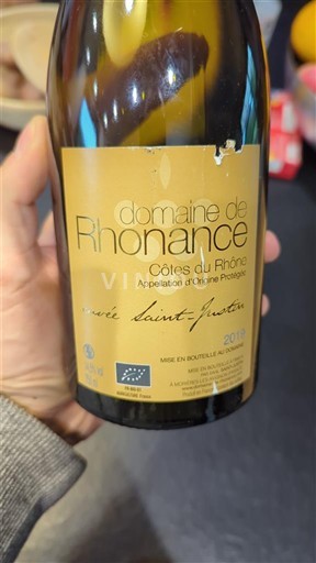 Vallée du Rhône Côtes-du-rhône Domaine Rhonance Saint-Justine 2019