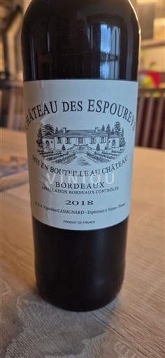 Bordeaux Château Des Espoureys 2018