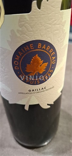 Tây Nam Gaillac Domaine Barreau 2025