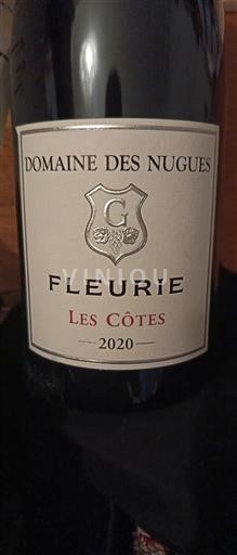 Beaujolais Fleurie Domaine Des Nugues Les Côtes 2020