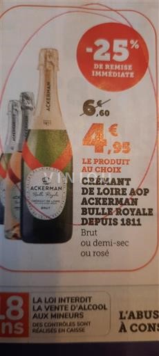 Valle della Loira Crémant-de-Loire Ackerman Bulle Royale Senza annata