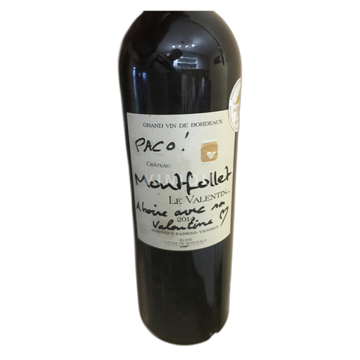 Bordeaux Blaye-Côtes-de-Bordeaux Montfollet Le Valentin 2014