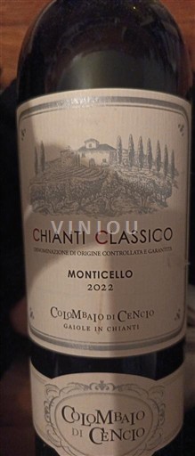 Toscana Chianti Classico Colombajo di Cencio Monticello 2022
