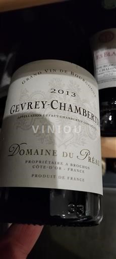 Borgogna Gevrey-Chambertin Domaine Préau 2013