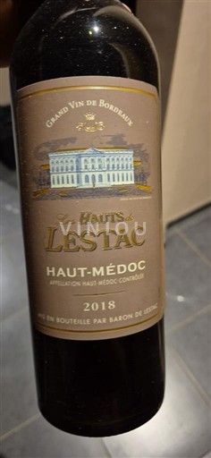 Bordeaux Haut-Médoc Les Hauts de Lestac 2018