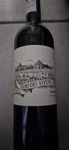 Bordeaux Margaux Grand Cru Durfort-Vivens Neleten.
