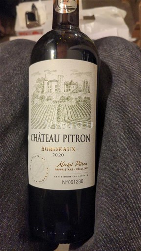 Bordéus Château Pitron 2020