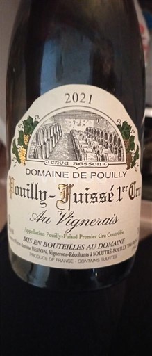 Burgundi Pouilly-fuissé Premier Cru Domaine Pouilly Au Vignerais 2021