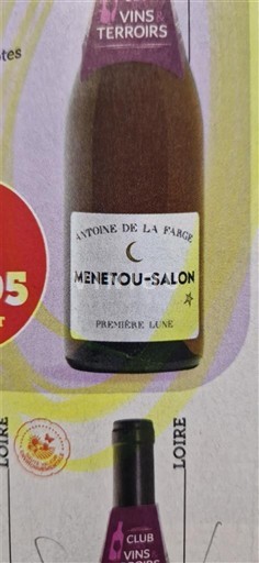 Loire Valley Menetou-Salon Antoine de La Farge Première Lune 2024