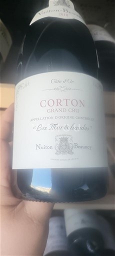 Vin Rouge sec Les Marechaudes Nuiton Beaunoy Non millésimé France Bourgogne Corton AOC Grand Cru