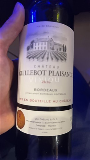 Bordeaux Château Guillebout Plaisance 2016