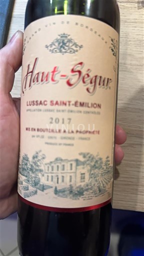 Bordeaux Lussac-saint-émilion Haut-Ségur 2017