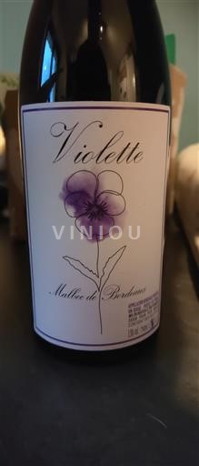 Vin Rouge sec Violette Non millésimé France Bordeaux AOC