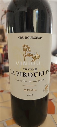 Bordeaux Médoc Cru Bourgeois Château La Pirouette 2018