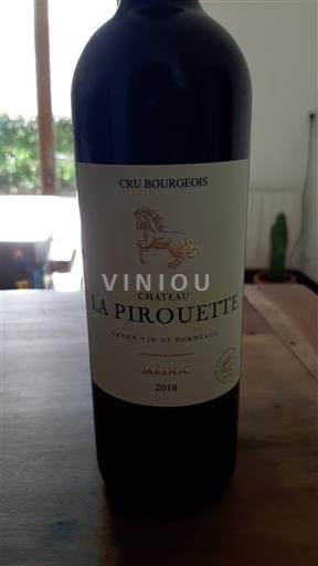 Bordeaux Médoc Cru Bourgeois Château La Pirouette 2018