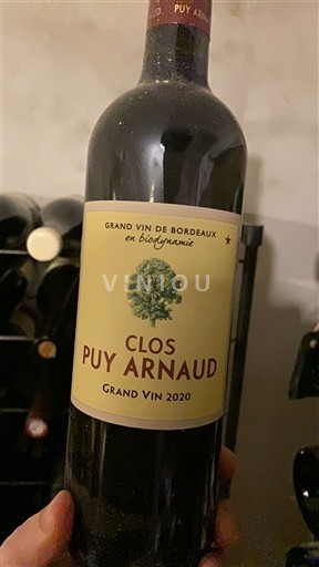 Bordeaux Castillon Côtes de Bordeaux Clos Puy Arnaud Grand Vin 2020