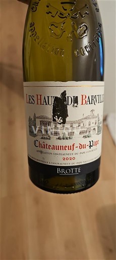 Rhône-dalen Châteauneuf-du-Pape Brotte Les Hauts de Barville 2020