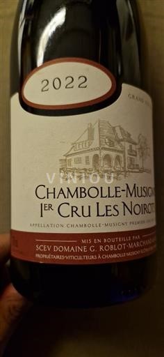 Borgogna Chambolle-Musigny Premier Cru Domaine G. Roblot-Marchand Les Noirots 2022