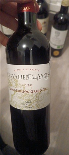 Bordéus Saint-Émilion Grand Cru Chevalier des Anges 2020
