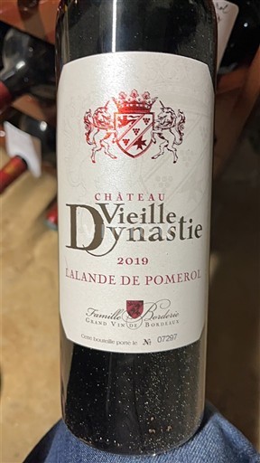 Bordeaux Lalande-de-Pomerol Château Vieille Dynastie 2019