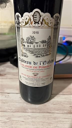 Bordeaux Lalande-de-pomerol Château L'Evêché 2015