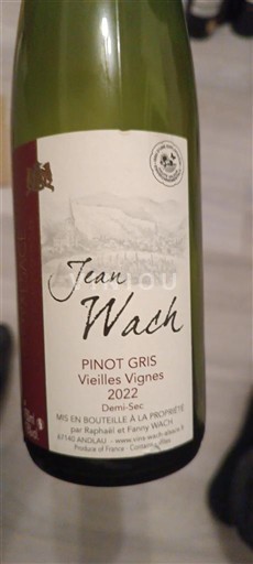 Alsace Grand Cru Jean Wach Vieilles Vignes 2022