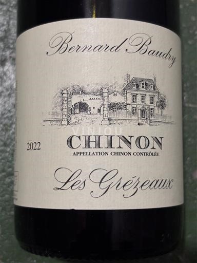 Thung lũng sông Loire Chinon Bernard Baudry Les Grézeaux 2022