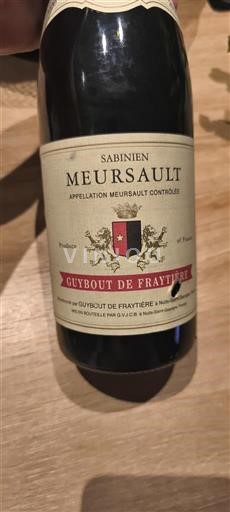 Burgundsko Meursault Guybout de Fraytière Sabinien 2020