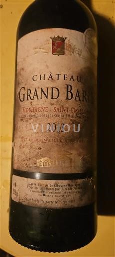 Bordéus Montagne-saint-émilion Château Grand Baril 2013